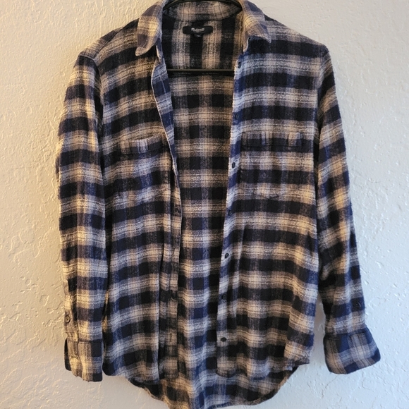 Madewell Plaid Andover Flannel Size Small - Picture 2 of 5